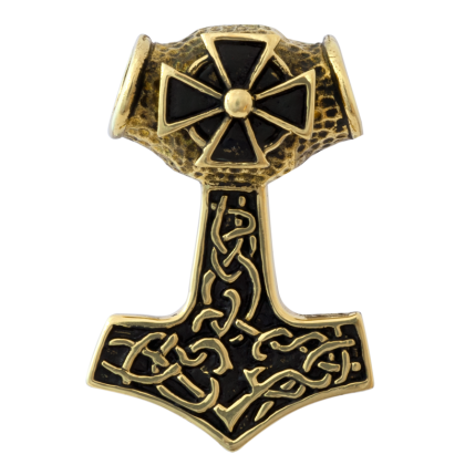 Anhänger Thorshammer Kreuz - Bronze
