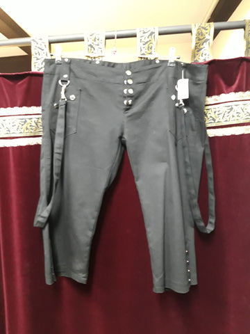 Sale kurze Hose schwarz mit Bändern