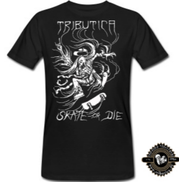 T-Shirt Skate or Die - by Tributica Streetwear - schwarz Unisex versch. Größen