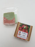 Seife Erdbeer mit Mohn Peeling - 80g - verpackt/ unverpackt