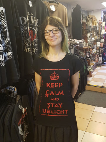 Keep Calm And Stay Unlicht - Girlie-Shirt