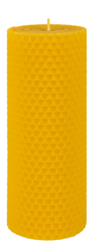 Waben-Bienenwachskerze, H = 150 mm, ø 58 mm