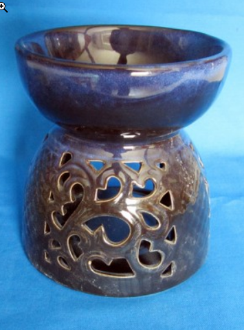 Große Duftlampe in blau - Keramik