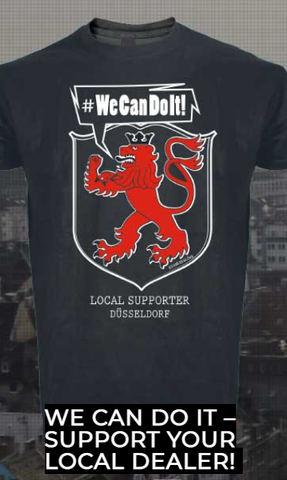 We Can Do It T-Shirt - von dem Düsseldorfer Label - Schwarz versch. Größen